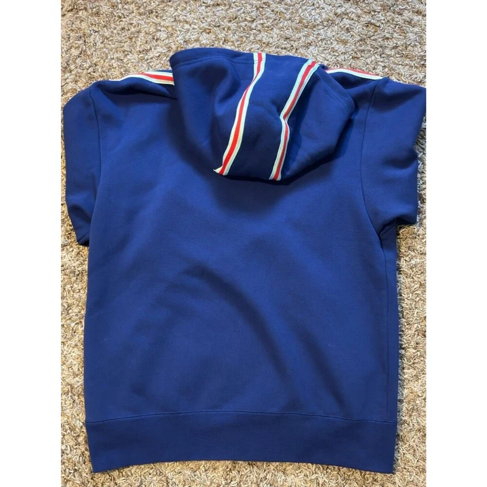 Jordan Sport DNA Hoodie Blue Chenille Patch Logo Y2K Pullover Retro Mens M NWOT